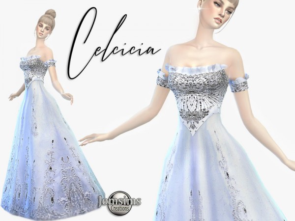  The Sims Resource: Celcicia dress by jomsims