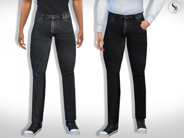  The Sims Resource: Lee Luke Slim Fit Men Jeans by Saliwa