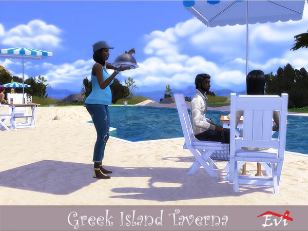  The Sims Resource: Greek Island Taverna by evi