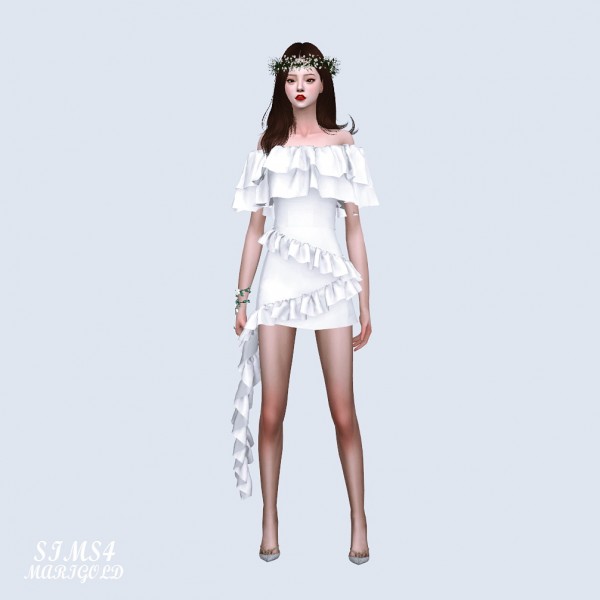  SIMS4 Marigold: Frill Mini Skirt