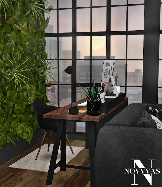 NOVVAS: Office Set • Sims 4 Downloads