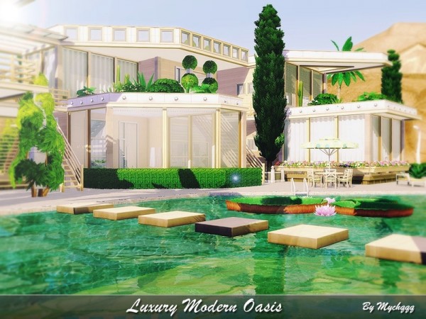  The Sims Resource: Luxury Modern Oasis by MychQQQ