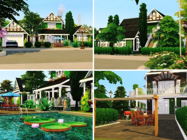  The Sims Resource: Cozy Family Villa by MychQQQ