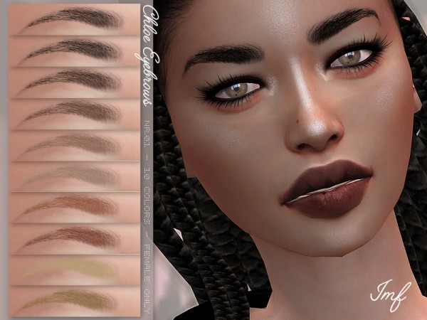  The Sims Resource: Chloe Eyebrows N.01 by IzzieMcFire