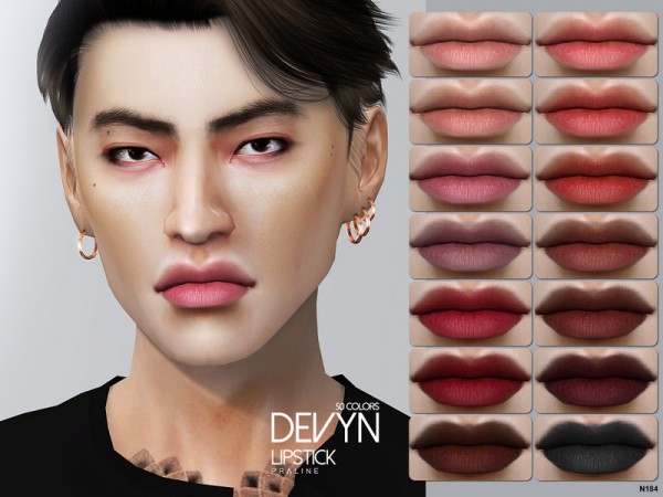  The Sims Resource: Devyn Lipstick N184 by Pralinesims