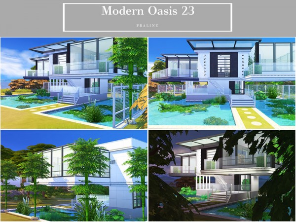  The Sims Resource: Modern Oasis 23 by Pralinesims