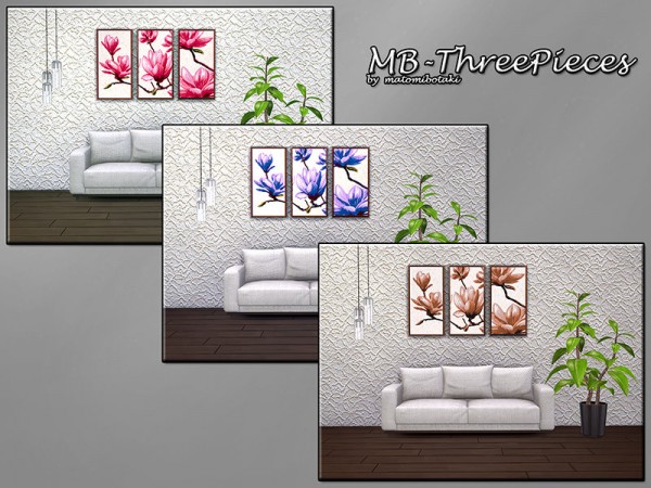  The Sims Resource: Three Pieces paints by matomibotaki