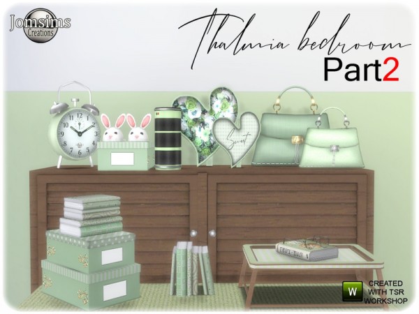  The Sims Resource: Thalmia bedroom part 2 deco set by jomsims