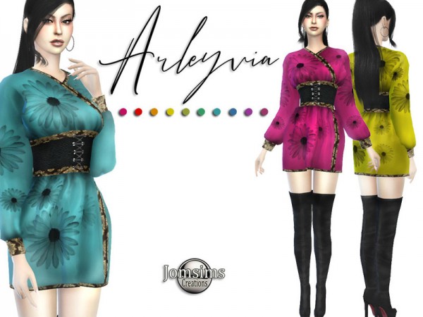  The Sims Resource: Arleyvia dress by jomsims