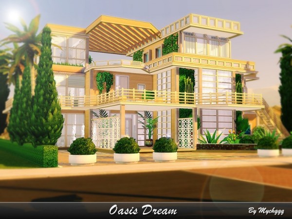  The Sims Resource: Oasis Dream House by MychQQQ
