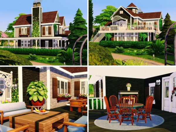  The Sims Resource: Comfy American House by MychQQQ