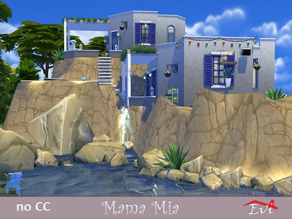  The Sims Resource: Mama Mia House by Evi