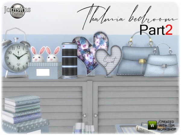  The Sims Resource: Thalmia bedroom part 2 deco set by jomsims