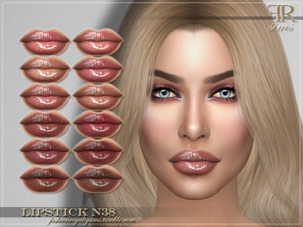  The Sims Resource: Lipstick N38 by FashionRoyaltySims