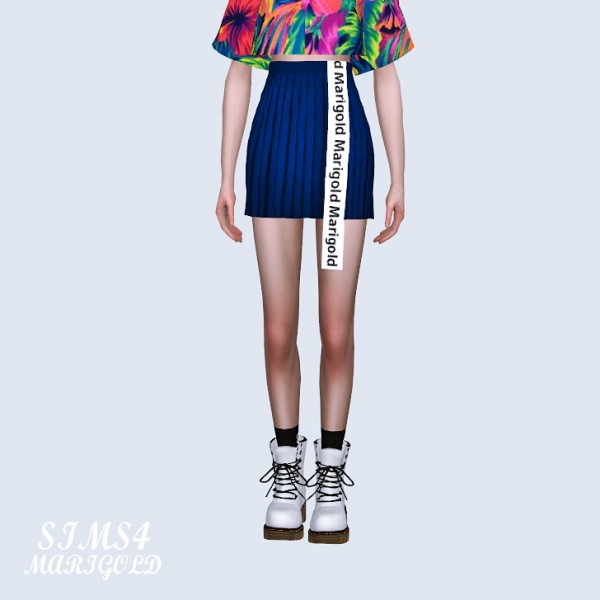  SIMS4 Marigold: Line Mini Skirt