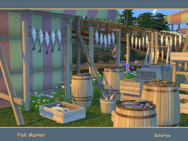  The Sims Resource: Fish Market by soloriya