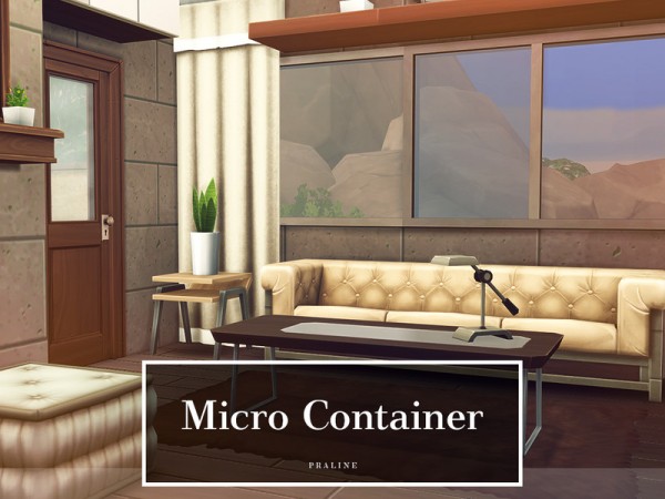  The Sims Resource: Micro Container house by Pralinesims