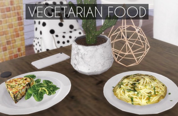  Descargas Sims: Vegetarian Food