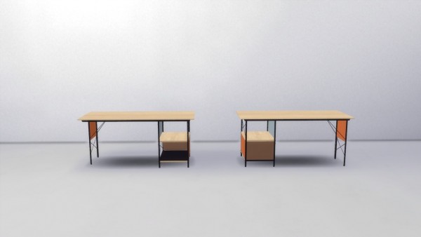  Meinkatz Creations: Eames Desk Unit Edu by Vitra