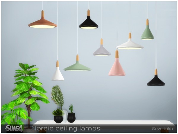  The Sims Resource: Nordic ceiling lamps by Severinka