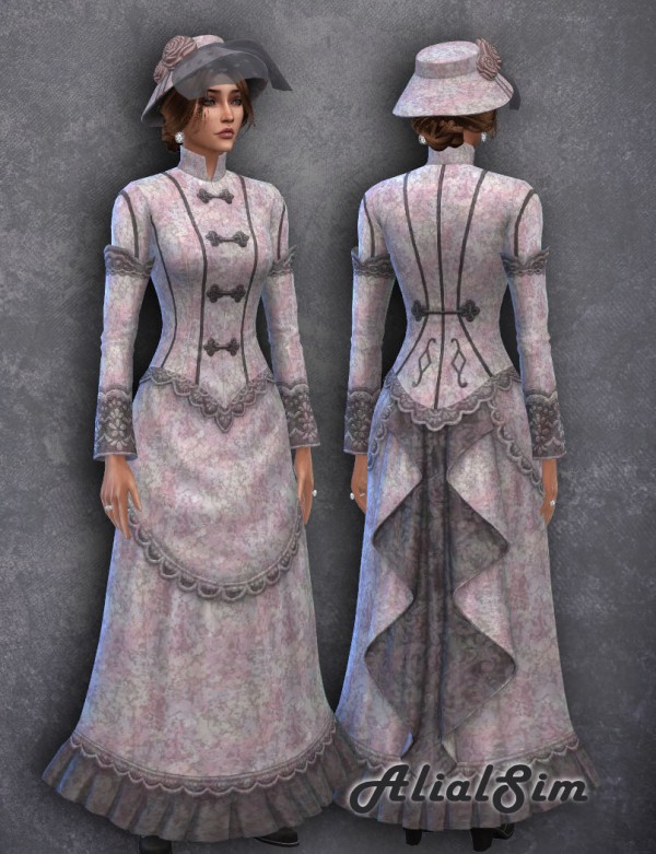  Alial Sim: Victorian Lace Dress and hat