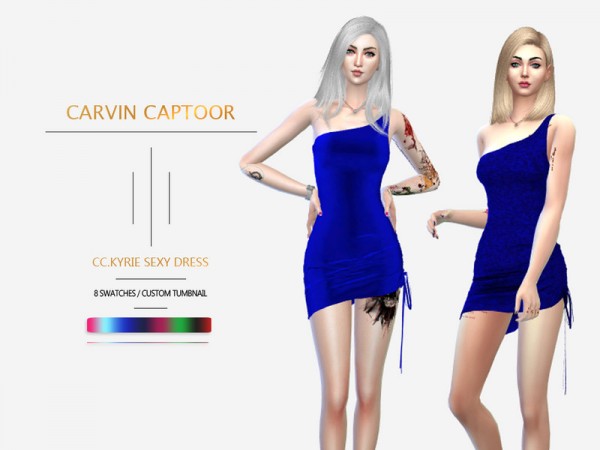  The Sims Resource: Kyrie Dress by carvin captoor
