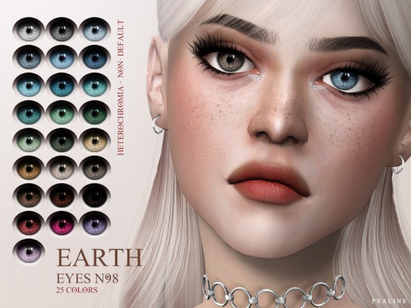  The Sims Resource: Heterochromia  Eye Collection by Pralinesims