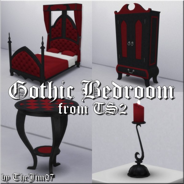  Mod The Sims: Gothic Bedroom  by TheJim07