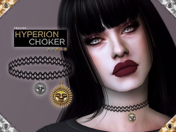  The Sims Resource: Hyperion Choker by Pralinesims