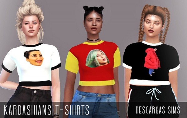  Descargas Sims: Kardashians T Shirts