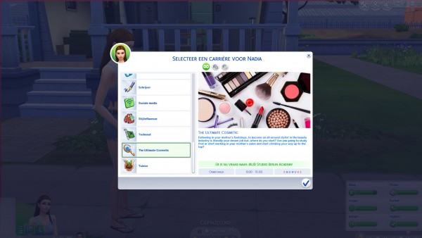 Mod The Sims: Ultimate Cosmetic Career by xTheLittleCreato