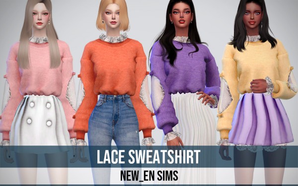 Newen: Lace Sweatshirt