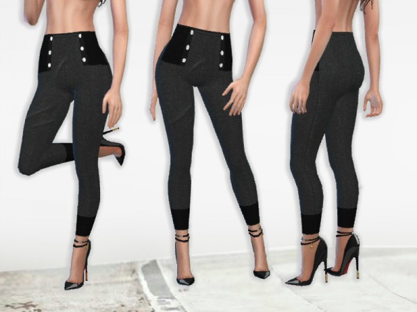 The Sims Resource: High Waisted Leggings by Puresim • Sims 4 Downloads