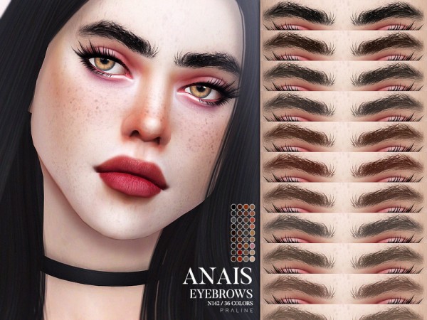  The Sims Resource: Anais Eyebrows N142 by Pralinesims