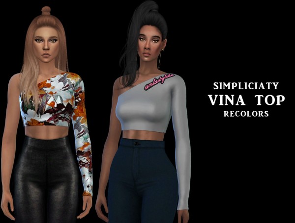  Leo 4 Sims: Vina top recolored