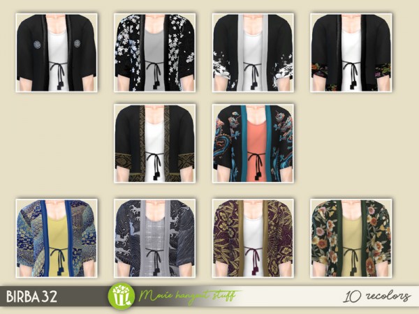  The Sims Resource: Kimono Jacket   Set1 by Birba32