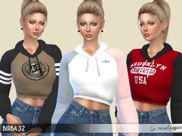  The Sims Resource: Sweaters with hood by Birba32