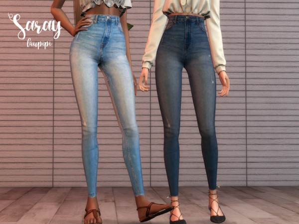  The Sims Resource: Saray jeans by laupipi