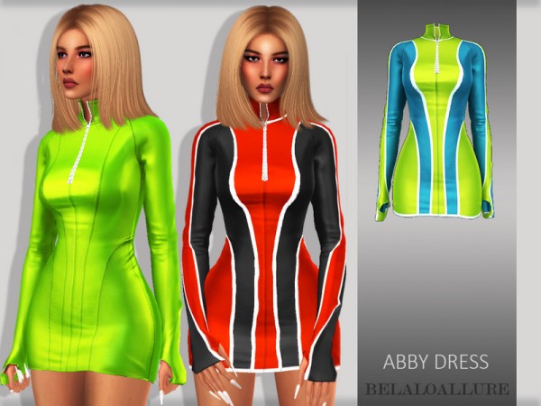  The Sims Resource: Abby dress by belal1997