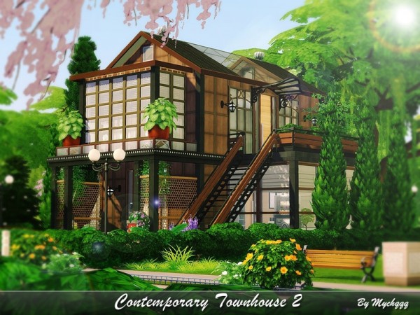  The Sims Resource: Contemporary Townhouse 2 by MychQQQ