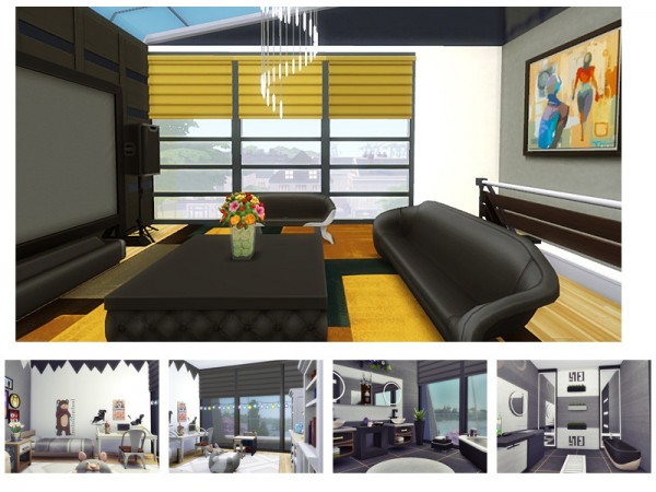  The Sims Resource: Glass Cube House by Danuta720
