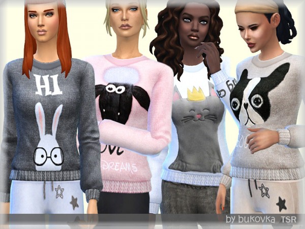  The Sims Resource: Velor Sweater by bukovka