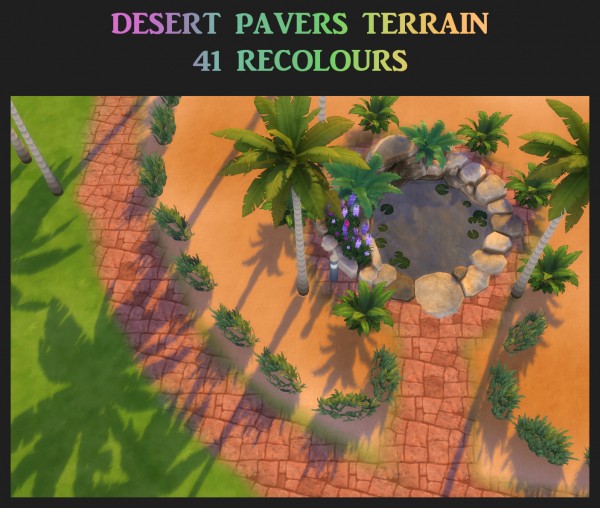  Mod The Sims: Desert Pavers Terrain   41 Recolours by Simmiller