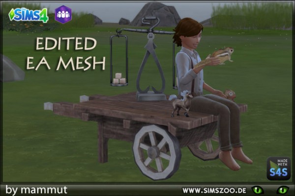  Blackys Sims 4 Zoo: Old Cart by mammut