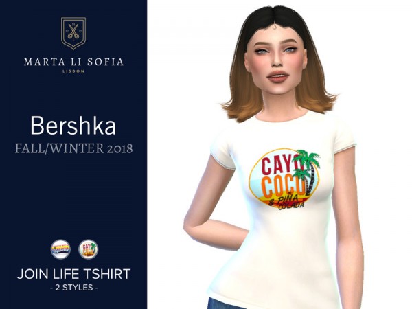  The Sims Resource: Join Life Tshirt by martalisofia