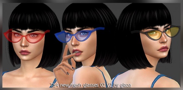 All by Glaza: Glasses 02 • Sims 4 Downloads