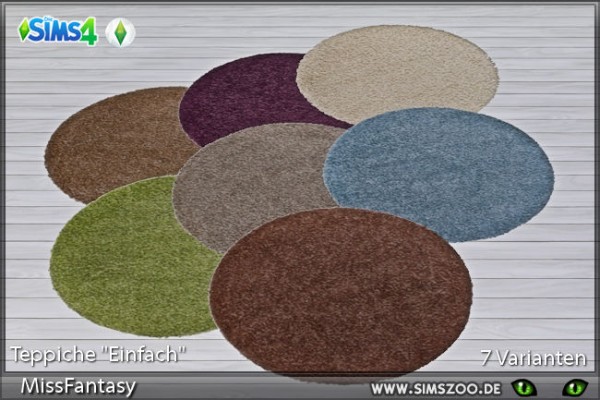  Blackys Sims 4 Zoo: Easy round rugs by  MissFantasy
