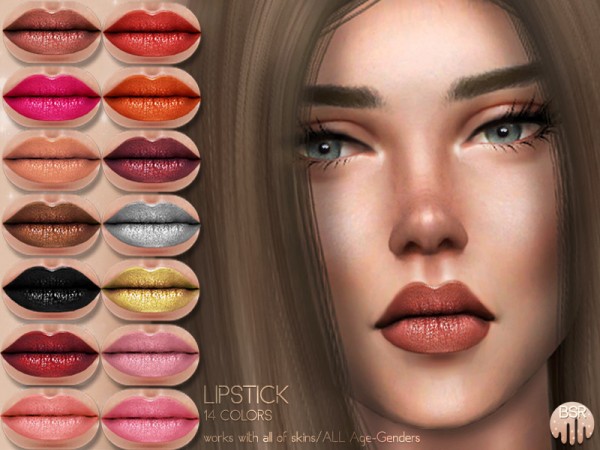  The Sims Resource: Lipstick BM11 by busra tr