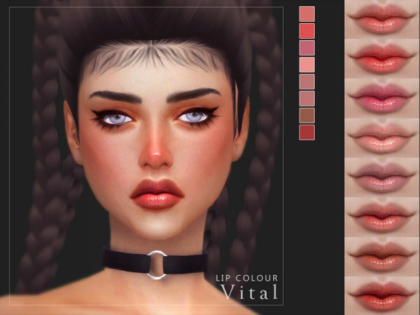  The Sims Resource: Vital Lip Colour by Screaming Mustard