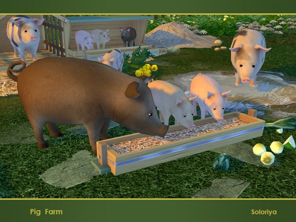  The Sims Resource: Pig Farm by soloriya